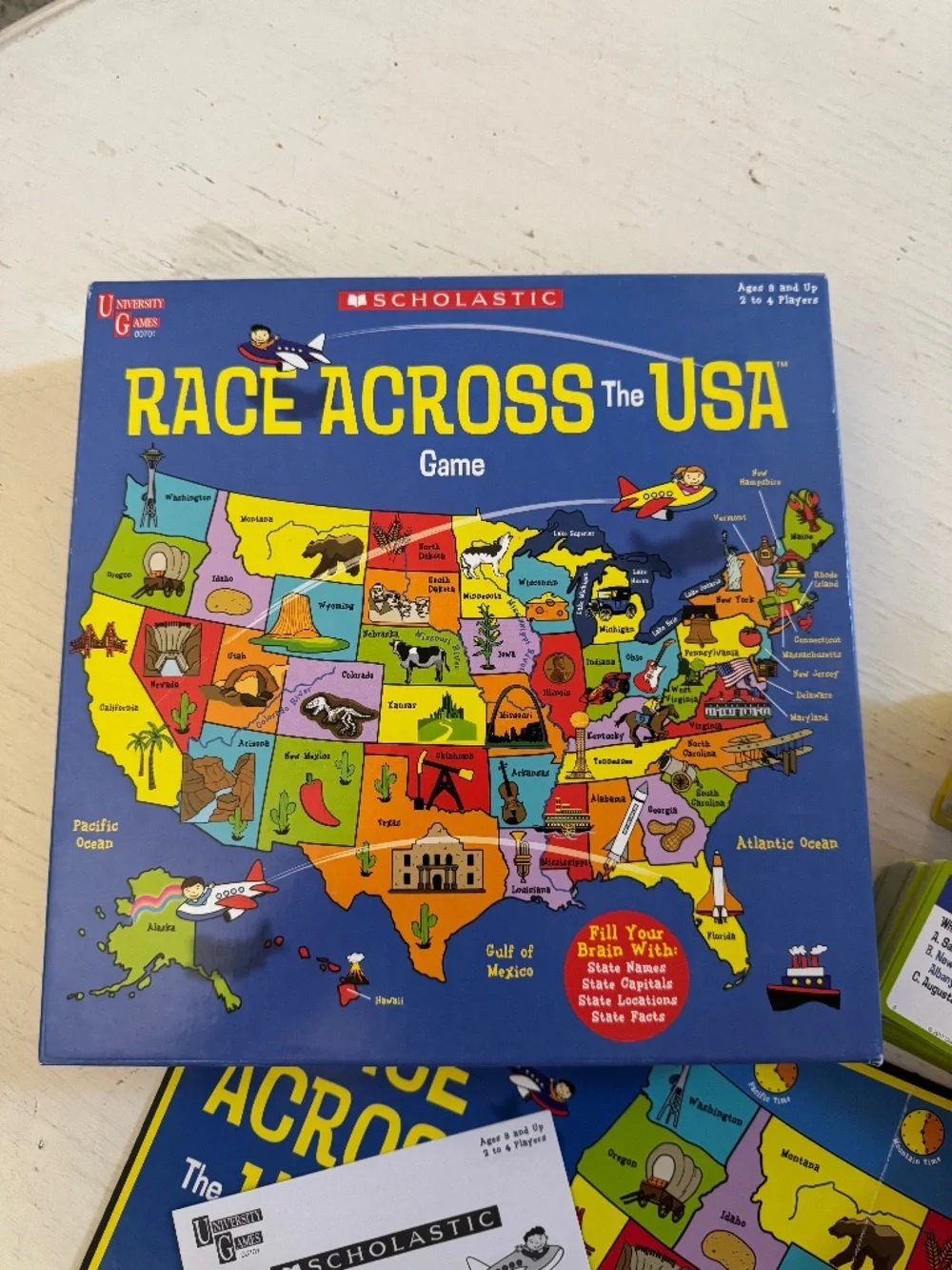 Scholastic Race Across the USA Board Game | Educational Geography Game
